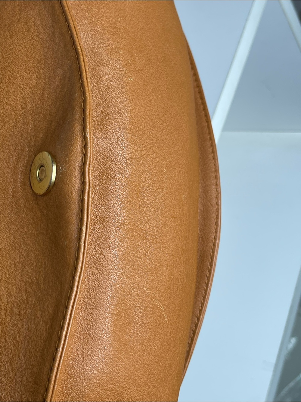 See By Chloe Cognac Brown Leather Tassel Saddle Shoulder Bag - Picture 13 of 16